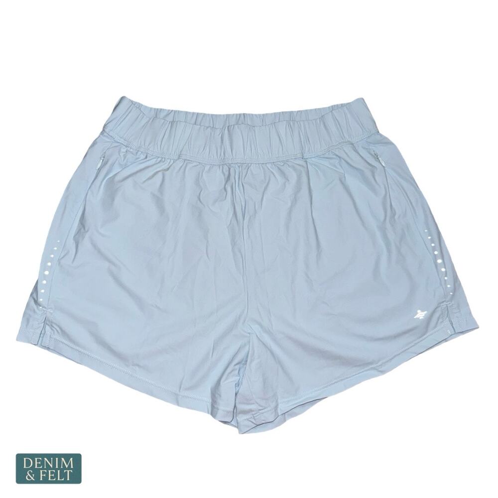 NEW Halara Running Shorts Blue Quick Dry Zipper Pocket Athletic Gym Active XS - Picture 7 of 11